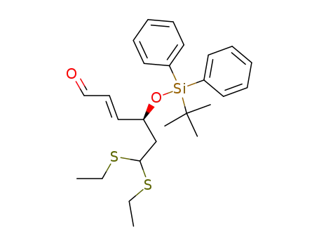 4(S)-<(tert-butyldiphenylsilyl)oxy>-6,6-bis(ethylthio)-hex-2(E)-enal