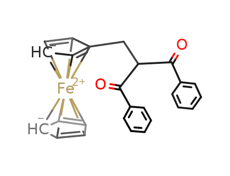 Molecular Structure of 83267-90-7 (dibenzoyl(ferrocenylmethyl)methane)
