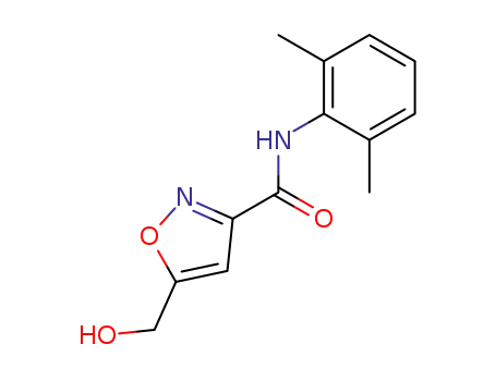 Molecular Structure of 130403-18-8 (N-(2,6-dimethylphenyl)-5-(hydroxymethyl)isoxazole-3-carboxamide)