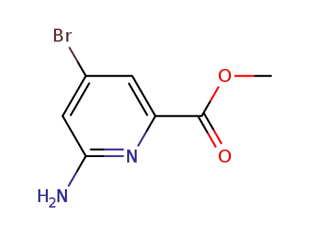 Molecular Structure of 885326-88-5 (2-Amino-4-bromo-6-carboxypyridine methyl ester)