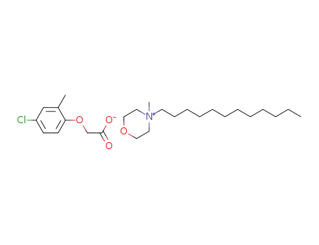Molecular Structure of 1082249-21-5 (4-dodecyl-4-methyl-morpholine (4-chloro-2-methylphenoxy)acetate)