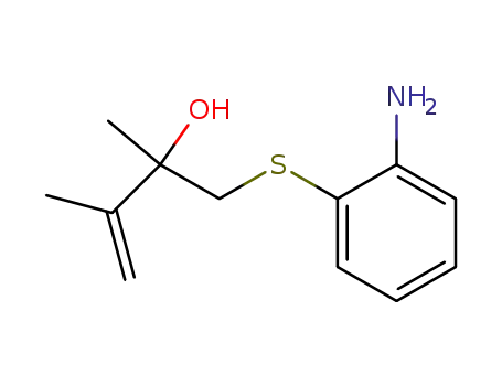 Molecular Structure of 172607-26-0 (3-Buten-2-ol, 1-[(2-aminophenyl)thio]-2,3-dimethyl-)