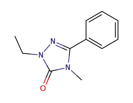 Molecular Structure of 116114-12-6 (2-ethyl-4-methyl-5-phenyl-2,4-dihydro-3H-1,2,4-triazol-3-one)