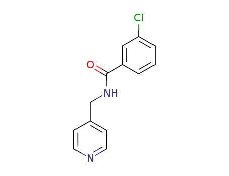Molecular Structure of 80819-04-1 (Benzamide, 3-chloro-N-(4-pyridinylmethyl)-)