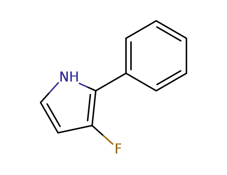 Molecular Structure of 169385-25-5 (1H-Pyrrole,3-fluoro-2-phenyl-(9CI))