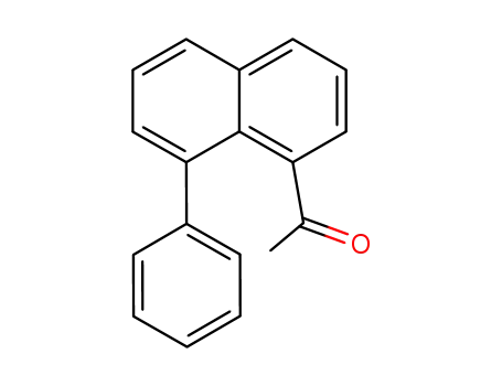 Molecular Structure of 111869-35-3 (Ethanone, 1-(8-phenyl-1-naphthalenyl)-)
