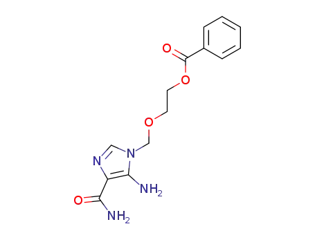 4-carbamoyl-5-amino-1-<<2-(benzoyloxy)ethoxy>methyl>imidazole