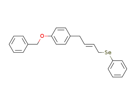 Molecular Structure of 109687-60-7 (Benzene, 1-(phenylmethoxy)-4-[4-(phenylseleno)-2-butenyl]-, (E)-)