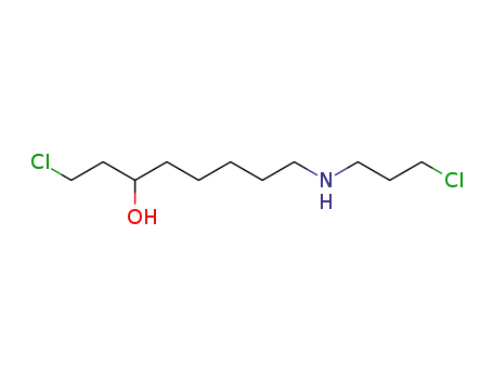 Molecular Structure of 120476-67-7 (N-(3-chloropropyl)-8-chloro-6-hydroxyoctylamine)