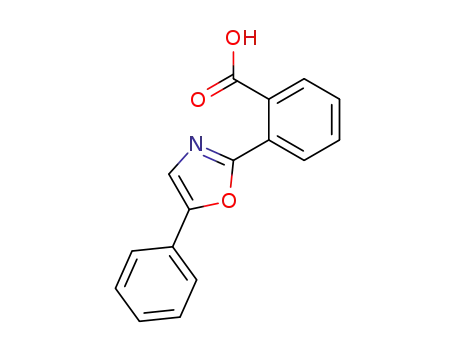 Molecular Structure of 23464-97-3 (2-(5-Phenyl-2-oxazolyl)benzoic acid)