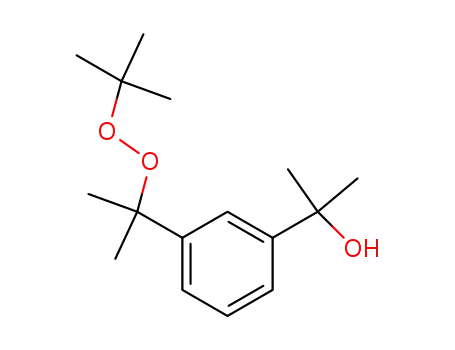 Molecular Structure of 57913-37-8 (1-(1-methyl-1-hydroxyethyl)-3-(1-methyl-1-tert-butylperoxyethyl)benzene)