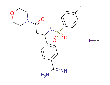 4-[3-Morpholin-4-yl-3-oxo-1-(toluene-4-sulfonylamino)-propyl]-benzamidine; hydriodide
