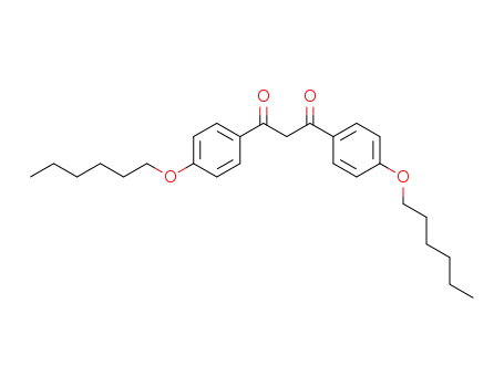 Molecular Structure of 104192-38-3 (1,3-Propanedione, 1,3-bis[4-(hexyloxy)phenyl]-)