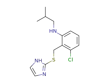 Benzenamine,
3-chloro-2-[(1H-imidazol-2-ylthio)methyl]-N-(2-methylpropyl)-