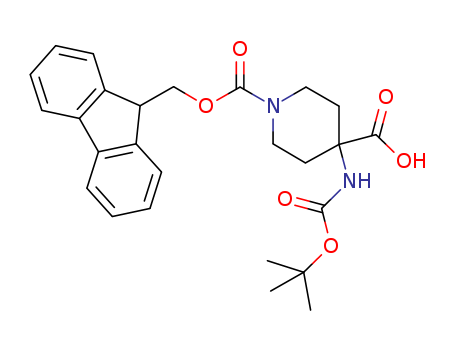 1-(((9H-fluoren-9-yl)methoxy)carbonyl)-4-((tert-butoxycarbonyl)amino)piperidine-4-carboxylicacid