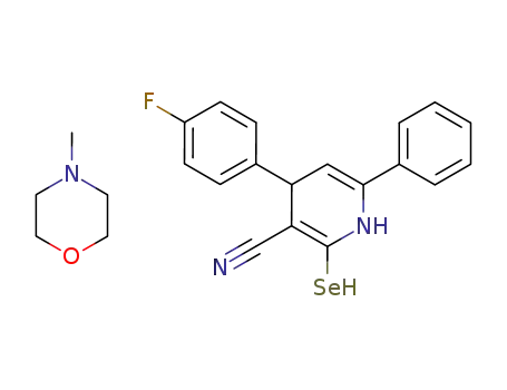 4-(4-Fluoro-phenyl)-6-phenyl-2-selanyl-1,4-dihydro-pyridine-3-carbonitrile; compound with 4-methyl-morpholine