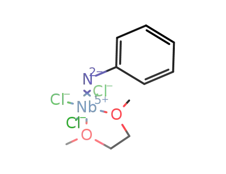 Molecular Structure of 189813-47-6 (cis,mer-Nb(NPh)Cl<sub>3</sub>(1,2-dimethoxyethane))