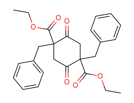 Molecular Structure of 50378-31-9 (1,4-Cyclohexanedicarboxylic acid, 2,5-dioxo-1,4-bis(phenylmethyl)-,
diethyl ester, cis-)