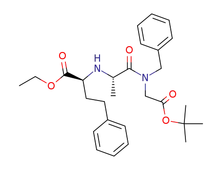 N-benzyl-N-<N-<(1S)-1-(ethoxycarbonyl)-3-phenylpropyl>-L-alanyl>glycine t-butyl ester