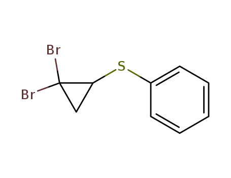 Molecular Structure of 54061-23-3 (Benzene, [(2,2-dibromocyclopropyl)thio]-)