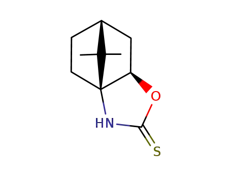 Molecular Structure of 147168-90-9 ((1S,5R,7R)-10,10-dimethyl-3-thioxo-2-aza-4-oxatricyclo<5.2.1.0<sup>1,5</sup>>decane)
