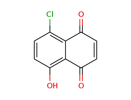 Molecular Structure of 52431-59-1 (5-chloro-8-hydroxynaphthalene-1,4-dione)