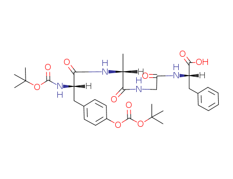 N,O-bis(tert-butoxycarbonyl)-L-tyrosyl-D-alanylglycyl-L-phenylalanine
