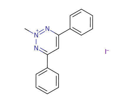 Molecular Structure of 105758-76-7 (1,2,3-Triazinium, 2-methyl-4,6-diphenyl-, iodide)