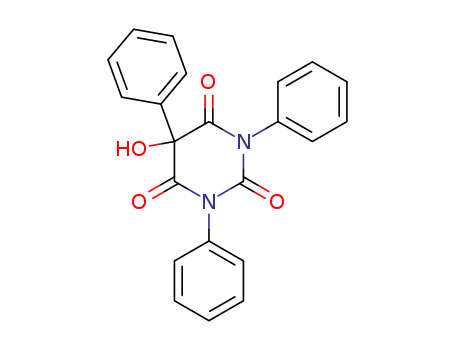 2,4,6(1H,3H,5H)-Pyrimidinetrione, 5-hydroxy-1,3,5-triphenyl-
