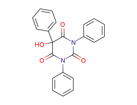 Molecular Structure of 103929-61-9 (5-hydroxy-1,3,5-triphenylpyrimidine-2,4,6(1H,3H,5H)-trione)