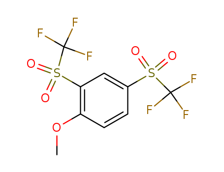 Benzene, 1-methoxy-2,4-bis[(trifluoromethyl)sulfonyl]-