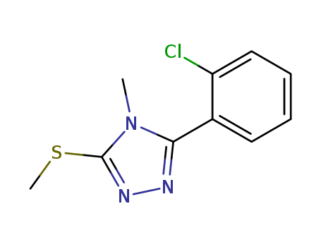 3-(2-CHLOROPHENYL)-4-METHYL-5-(METHYLTHIO)-4H-1,2,4-TRIAZOLE