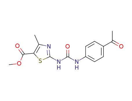 methyl 2-(3-(4-acetylphenyl)ureido)-4-methylthiazole-5-carboxylate