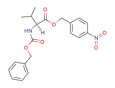 Molecular Structure of 5276-76-6 (4-nitrobenzyl N-[(benzyloxy)carbonyl]valinate)