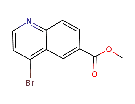 Molecular Structure of 219763-85-6 (Methyl 4-bromoquinoline-6-carboxylate)