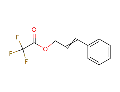 Molecular Structure of 28664-25-7 (Acetic acid, trifluoro-, 3-phenyl-2-propenyl ester)
