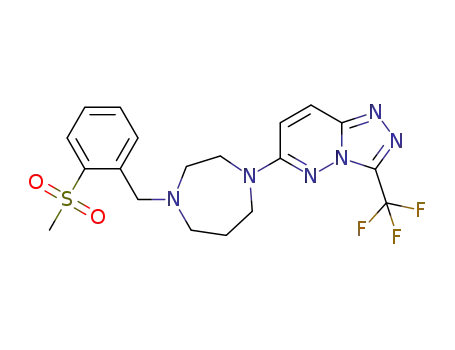 6-[4-[(2-methylsulfonylphenyl)methyl]-1,4-diazepan-1-yl]-3-(trifluoromethyl)-[1,2,4]triazolo[4,3-b]pyridazine