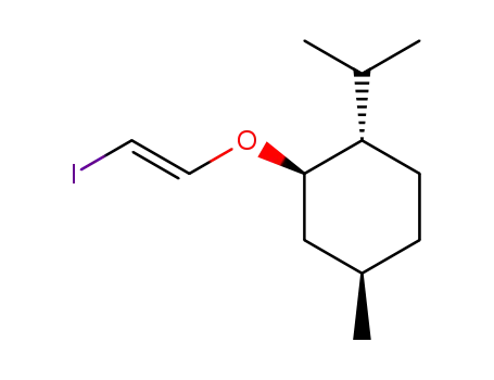 Molecular Structure of 219983-80-9 ((E)-2-iodoethenyl, [2-isopropyl-5-methylcyclohexyl(1R,2S,5R)]ether)