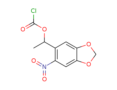 Carbonochloridic acid,1-(6-nitro-1,3-benzodioxol-5-yl)ethyl ester(156876-26-5)