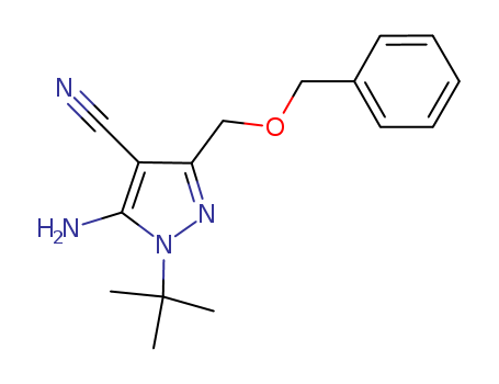 5-Amino-3-[(benzyloxy)methyl]-1-tert-butyl-1H-pyrazole-4-carbonitrile