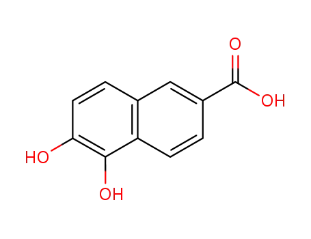 Molecular Structure of 182205-62-5 (2-Naphthalenecarboxylic acid, 5,6-dihydroxy- (9CI))