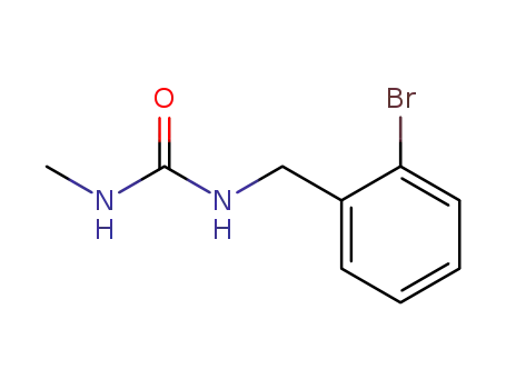 Molecular Structure of 879-74-3 (Urea, N-[(2-bromophenyl)methyl]-N'-methyl-)