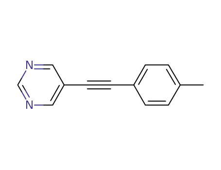 Molecular Structure of 1058710-38-5 (5-((4-methylphenyl)ethynyl)pyrimidine)