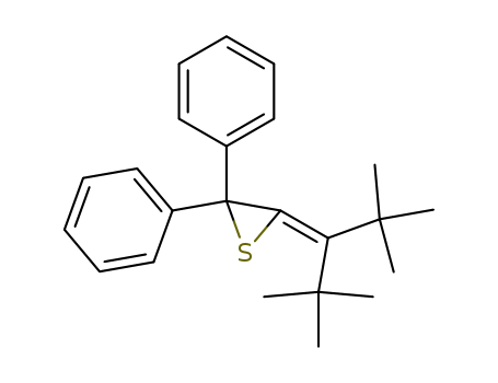 Molecular Structure of 111278-35-4 (Thiirane, [1-(1,1-dimethylethyl)-2,2-dimethylpropylidene]diphenyl-)