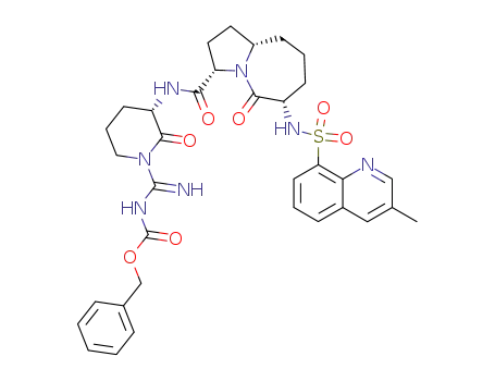 [Imino-((S)-3-{[(3S,6S,9aS)-6-(3-methyl-quinoline-8-sulfonylamino)-5-oxo-octahydro-pyrrolo[1,2-a]azepine-3-carbonyl]-amino}-2-oxo-piperidin-1-yl)-methyl]-carbamic acid benzyl ester