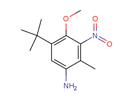 1-tert-butyl-2,4-dimethyl-3-amino-6-methoxy-5-nitrobenzene