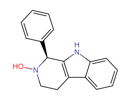 Molecular Structure of 178326-72-2 (1H-Pyrido[3,4-b]indole, 2,3,4,9-tetrahydro-2-hydroxy-1-phenyl-, (1S)-)