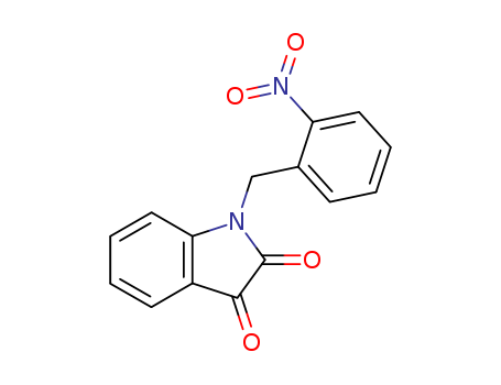 Molecular Structure of 151383-69-6 (1H-Indole-2,3-dione, 1-[(2-nitrophenyl)methyl]-)