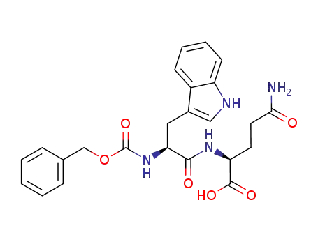 Molecular Structure of 1105050-57-4 (N-benzyloxycarbonyl-L-tryptophan-L-glutamine)