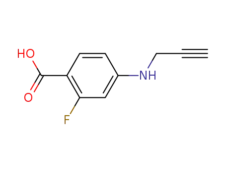 Benzoic acid, 2-fluoro-4-(2-propynylamino)- (9CI)